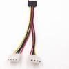 20cm Power Extension Cable SATA 15pin Male To Molex IDE Dual Big 4pin Female Cable Adapter for HDD Hard Drive