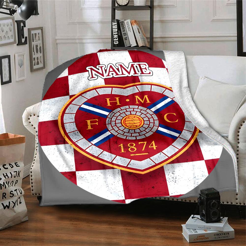 Custom Name Brentford Football Club Crest blanket for Couch & Bed, Plush Cozy Fuzzy Blanket Super Soft & Warm Blankets for Fall and Winter. 0908237