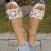 Large size slippers women's summer new one-character comfortable soft-bottomed flat-bottomed slippers