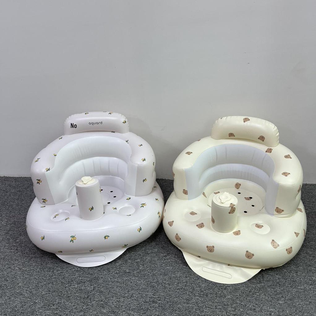 New PVC Inflatable Baby Learning Chair: Portable Outdoor Infant Sofa & Bath Seat