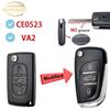 Yocasty Modified For Peugeot 207 307 308 407 607 For Citroen C2 C3 C4 C5 Berlingo Flip Remote Car Key Shell Case Cover Hu83 Va2