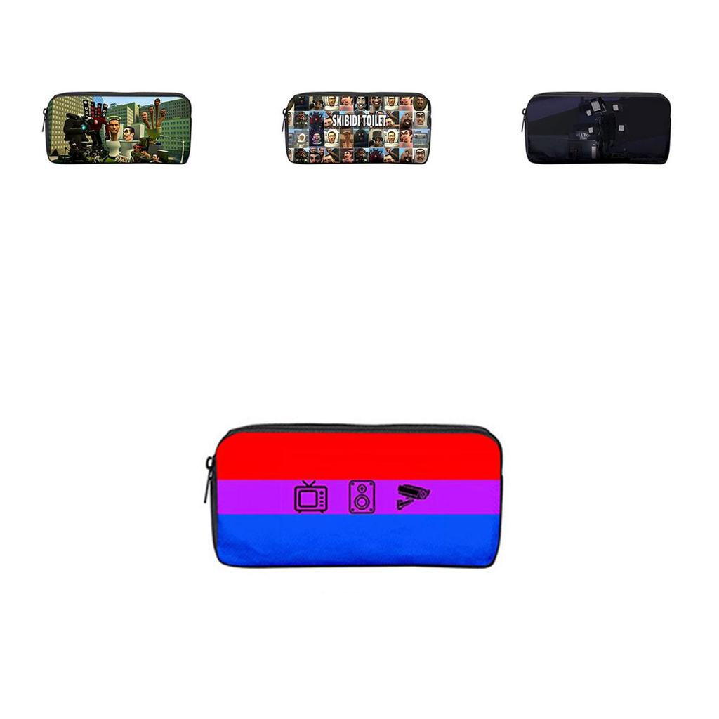 Skibidi Toilet 3d Cross-border Game New Product Nylon Pen Bag For Students