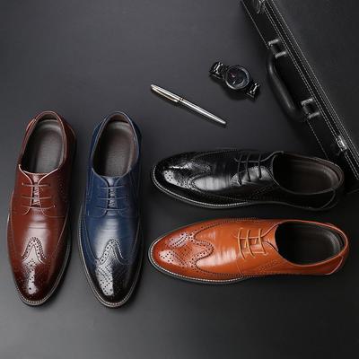 Nowe Męskie Skórzane Buty Biznesowe Eleganckie Duże Rozmiary Modne Szpiczaste Sznurowane Buty Męskie z Handlu Zagranicznego Mogą Być w Rozmiarze Europejskim