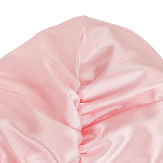 Schlafhut Doppellagig Verstellbare Passform Frizzfreier Haarschutz Bequeme Elastische Passform Nachtmütze Haarpflege