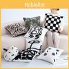 Zebra Flower Checkered Line Tiger Pattern Plush Cushion For Bedroom And Lounge