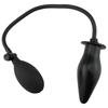 Soft Black Pump Air-filled Silicone Inflatable Anal Plug Dildo Butt Plug Anal Dilator Anus Massager Sex Toys For Men Woman Gay