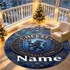 Custom Name Personalized Chelsea Football Club Print Round Rug, Versatile Home Decor Carpet, for Playroom, Apartment, Balcony, Entryway, Hallway Gift