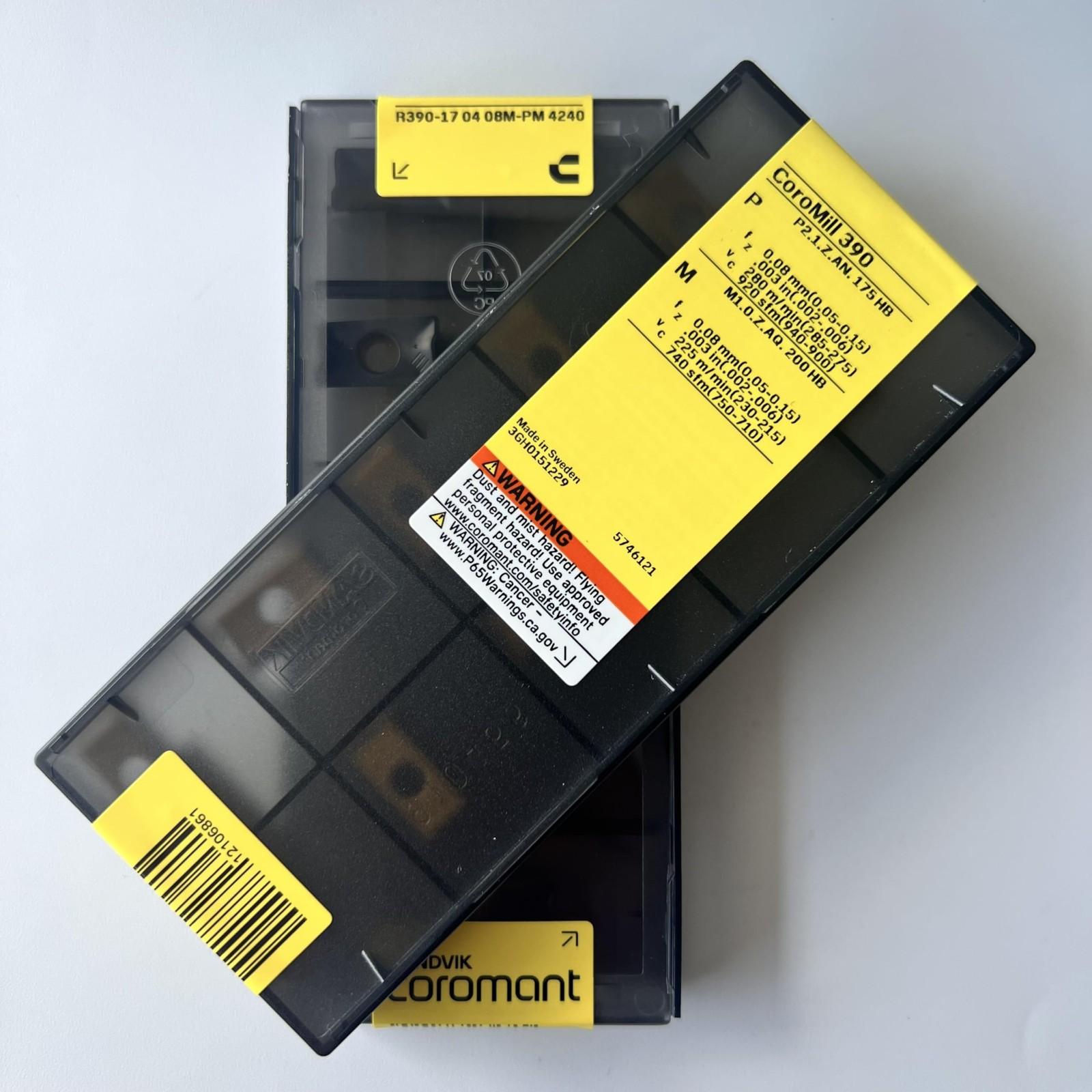 

SANDVIK / R390-170408M-PM 4240 / Original Swedish hard alloy blade 10 Pcs