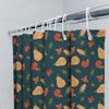 Fruit Shower Curtain Blue Green Red Yellow Orange Pears Apples Corn Design Waterproof Bathroom Decor Shower Panel Print Bathroom
