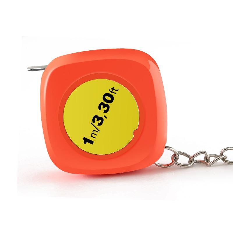 1M Keychain Tape Measure Mini Measuring Tape Functional Pocket Tape Measure Retractable Metric Inch Construction Party
