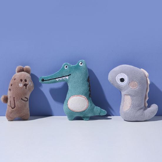 Pet Toy Cartoon Rabbit Duck Dinosaur Shape Portable Cat Toy with Natural Catnip Bite-resistant Soft Velvet Fabric Interactive Play Toy