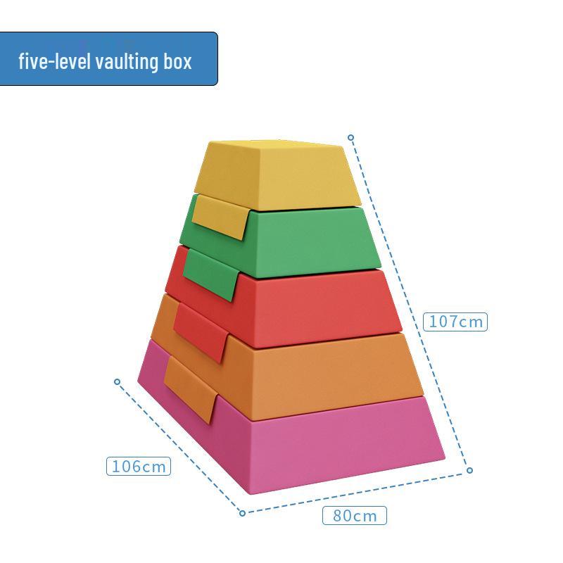 Children's Soft Pommel Vaulting Box for Sensory Integration and Physical Training