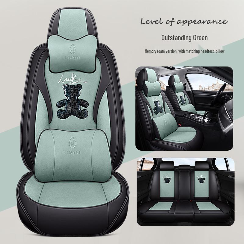 Cartoon Car Seat Covers for Beijing Hyundai Tucson, ix25, ix35, Sonata, and Sonata Eight - Tech Cloth Cushions