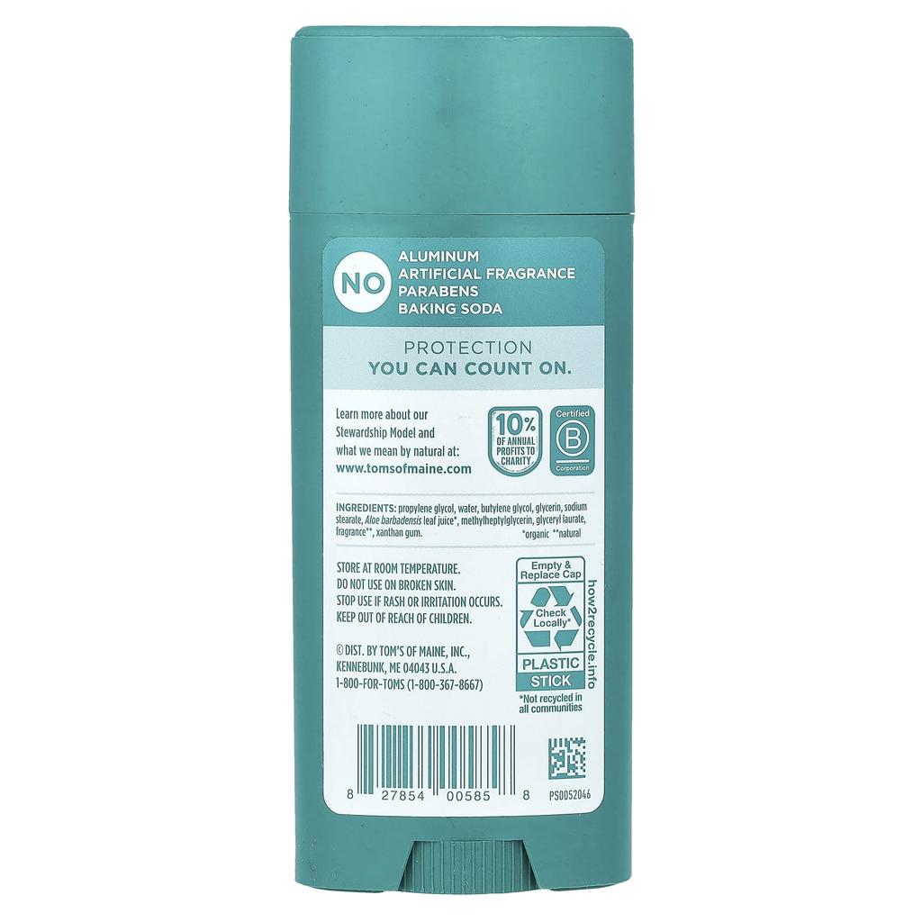 Tom's of Maine Aluminum Free Deodorant, Eucalyptus Mint, 92G(3.25Oz)