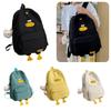Cute Duck Design Nylon Girls Backpack Waterproof And Spacious High-quality School Bag