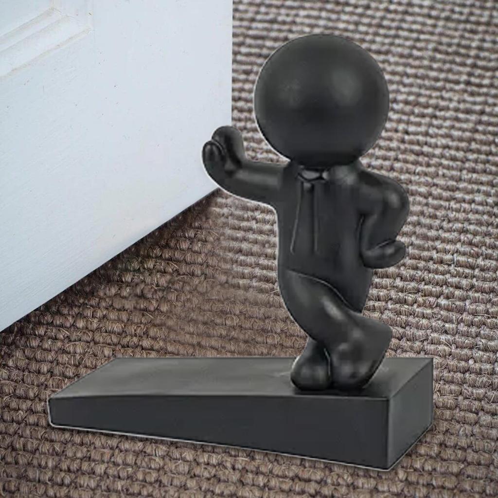 Cute Decorative Door Stop Cute Rubber Figures Doorstop Funny Action Figure Decorative Door Stop for Home Office Bedroom