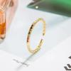 Delicate Circled Colour Zircon Adjustable Rings Women Jewelry Round Rainbow Rhinestone Finger Ring Party Jewelry Gifts