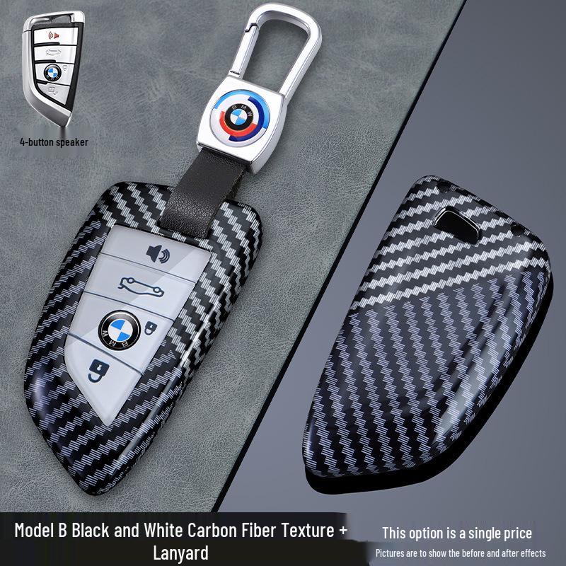 BMW Key Case for 3 Series, 5 Series, 6 Series GT, X1, X2, X3, X4, X5, X6 with Blade and Buckle.