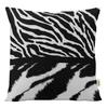 Vargottam Square Pillow Cover - Decorative Pillow Covers  12x12 Inches,  Printed  White & Black  Theme  Pillowcase,