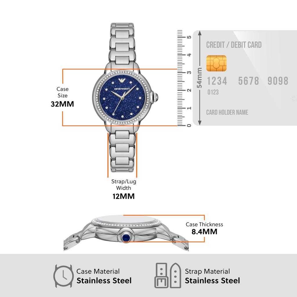 Emporio Armani Watch AR11630 Silver Women's