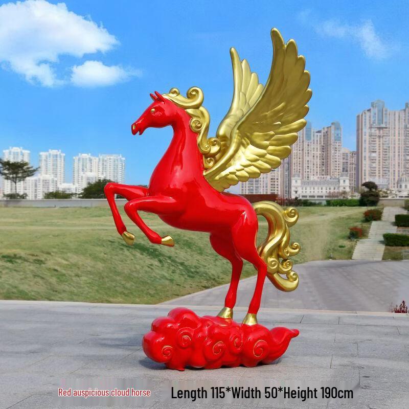 

Large Realistic Fiberglass Horse Sculpture