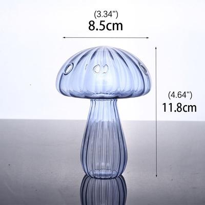 Mushroom Glass Vase Aromatherapy Bottle Creative Home Hydroponic Flower Table