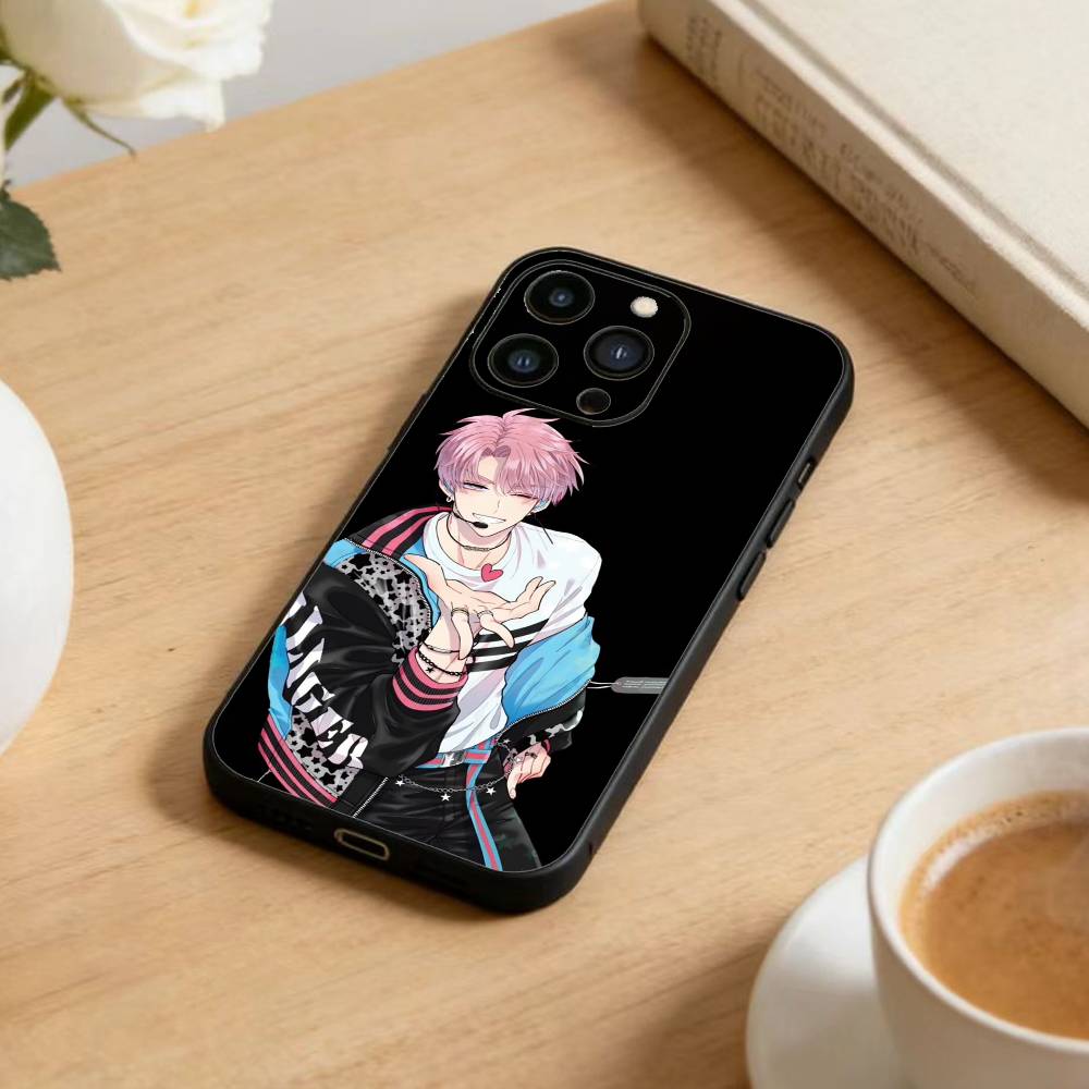 N-Tamon's B-Side Phone Case For iPhone 17 16 15 14 13 12 Max Plus Silicone Black Cover