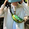 Color Contrast Crossbody Dumpling Bag Large Capacity Men Waist Bag Sports Chest Bag  Boys