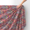 Royal Samt Stoff Polyester Zum Nähen - Motiv Drachen In Blumen