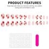 Glossy Pink Short Resin Nail Extension No Bad Smell Environmentally Friendly for Daily and Parties Wearing