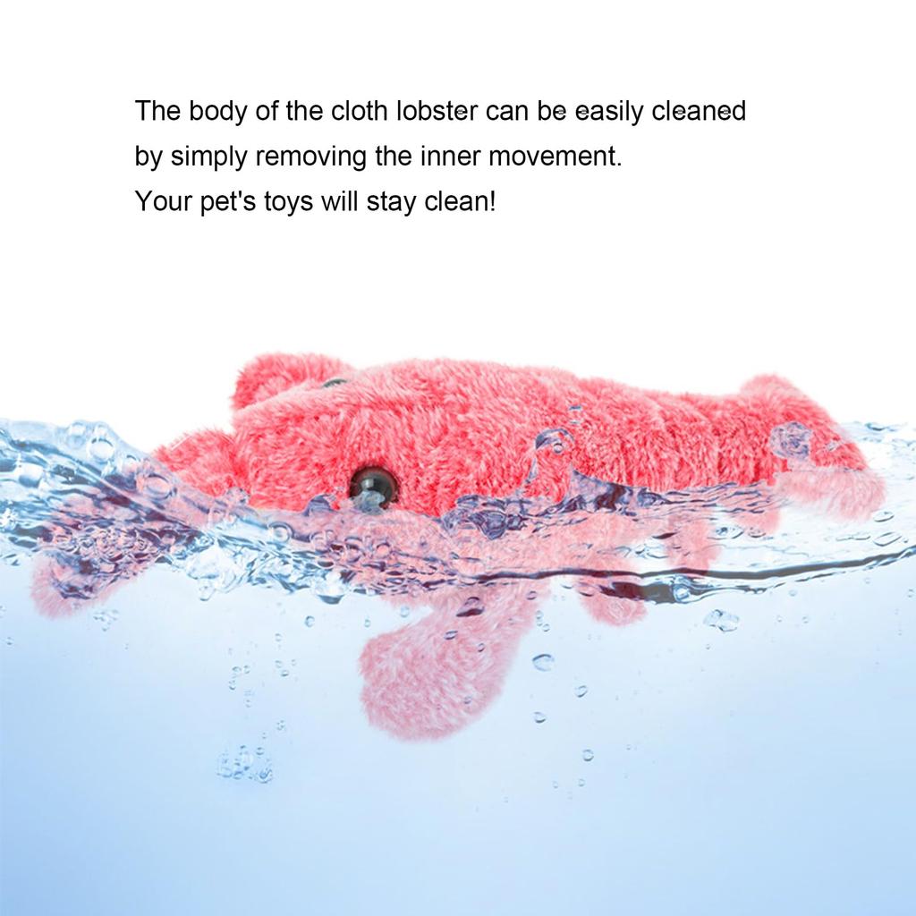 Soft Lobster Interaktivní Hračky pro Psy, Zábavné Interaktivní Plyšové Hračky pro Psy, Střední Hračky Pro Psy Skákací Mobilní Hračky pro Psy, Hračky Klidná Zvířata Robustní Hračky na žvýkání pro štěňata