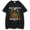 EQUILIBRIVM MOON T-SHIRT Anitta Grafik T-Shirts Unisex Streetwear Kurzarm Baumwolle Herren/Damen T-Shirts Druck Oberteile