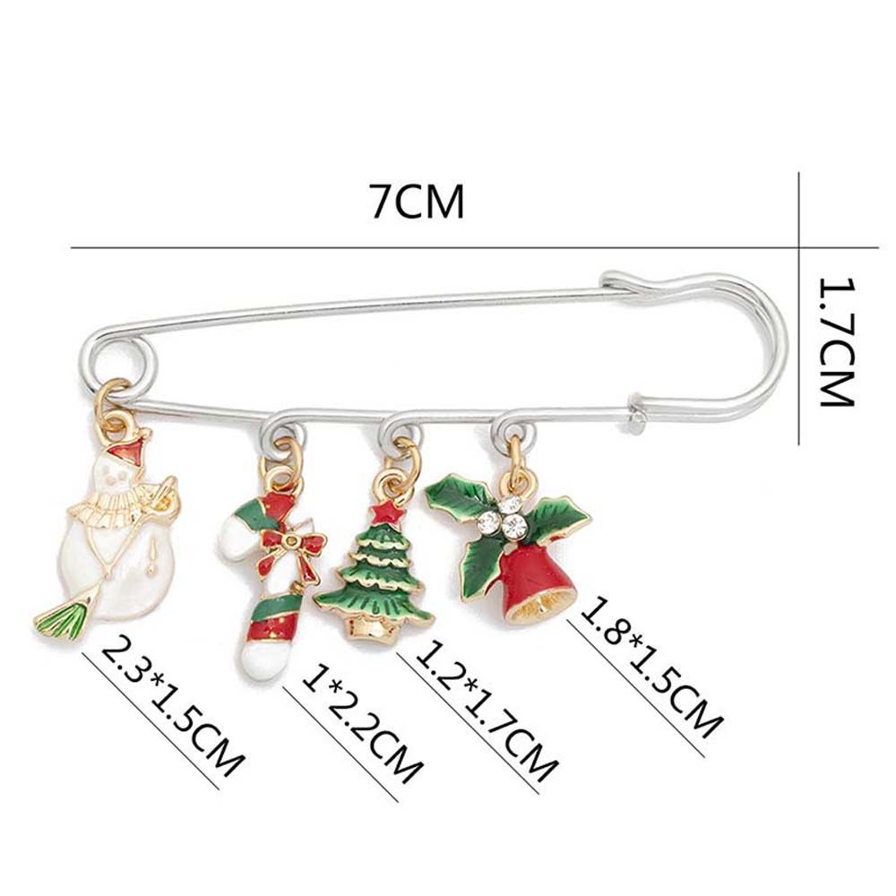 Decorative Santa Claus Jewelry Accessories Christmas Brooch Lapel Pin Brooches Christmas Buckle Pin
