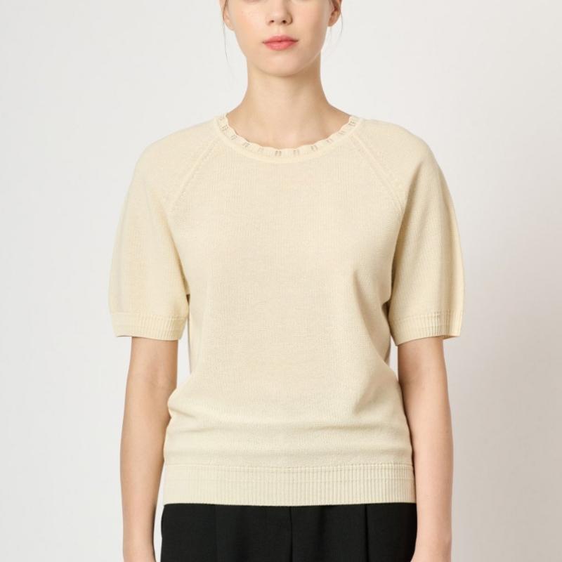 BCBG Top a Maglia Uncinetto Volume B4f7k402