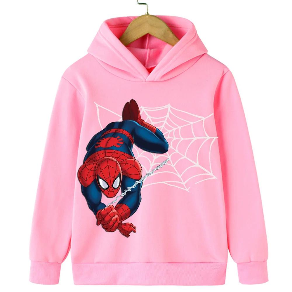Spider-Man Cartoon Kapuzenpullover für Kinder - Lässiges Langarmshirt für Frühling/Herbst