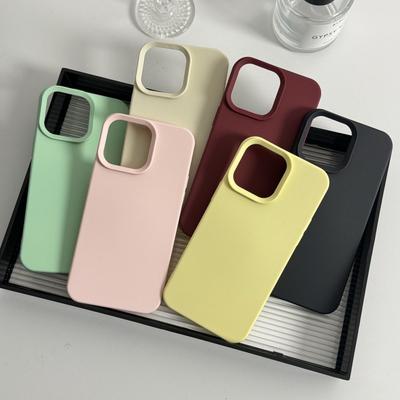 Flüssiges Silikon, vollständig abgedeckt, weiches Gel, stoßfestes Gummi, für iPhone 16Pro 16 15 14 13 12 11 Pro Max 16Plus 15Pro Schutzhülle