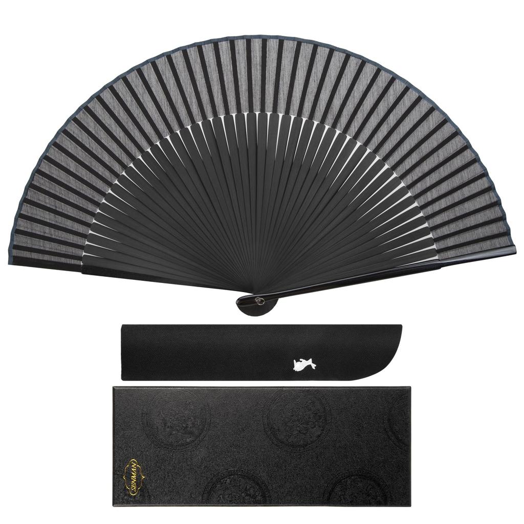 SENMAN Silk Folding Stylish Short Premium Folding Fan with Gift Perfect for Fireworks Overseas and Japanese Accessories Fabric Men's High-Quality Fan,