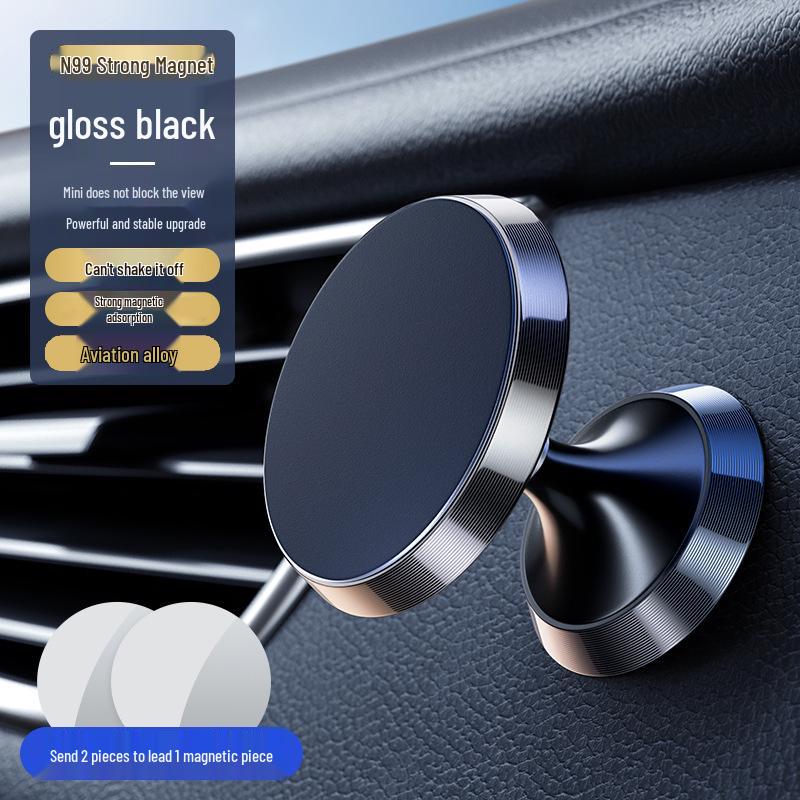 Magnetic Car Phone Holder with Suction Cup and Dashboard Mounting