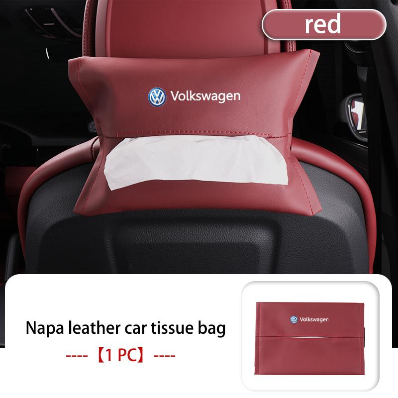 TMBCU1 Car Tissue Box Backrest Armrest Box Sun Visor Paper Bag For Volkswagen VW Scirocco Passat Polo B5 B6 B7 CC Tiguan Sharan Touran