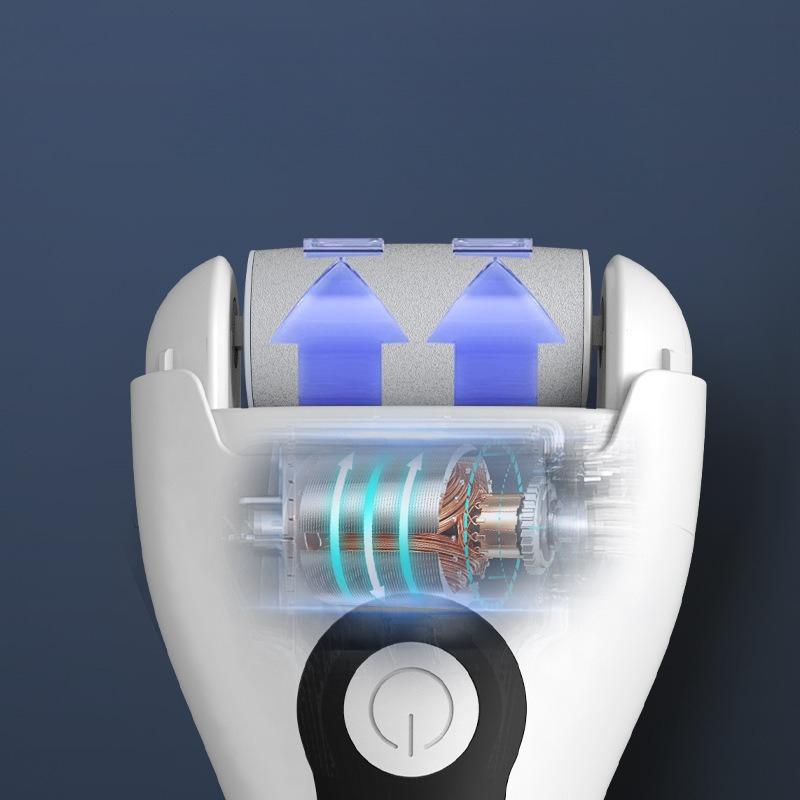 1Pc Electric Foot File/Toe Mending Tool, USB Rechargeable, LCD Screen, Waterproof, Removes Dead Skin and Calluses, Beautifies Feet, and Polishes.