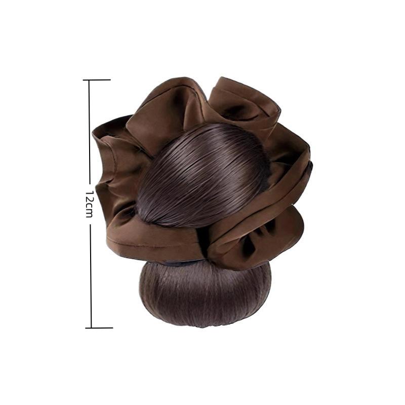 Low Bun Wig Hair Clip-In Messy Bun Hairpiece Straight Hair Extension For Effortless Updo Synthetic Claw Messy Hair Bun For Women