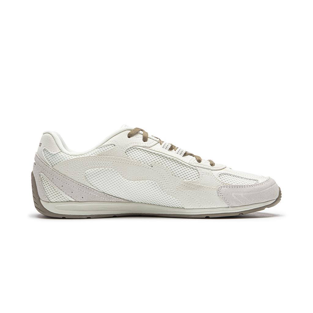 Li Ning Film CLASSIC Slip Resistant, Abrasion Resistant, Lightweight Low top Casual Shoes Men's Ivory AGLW195-1