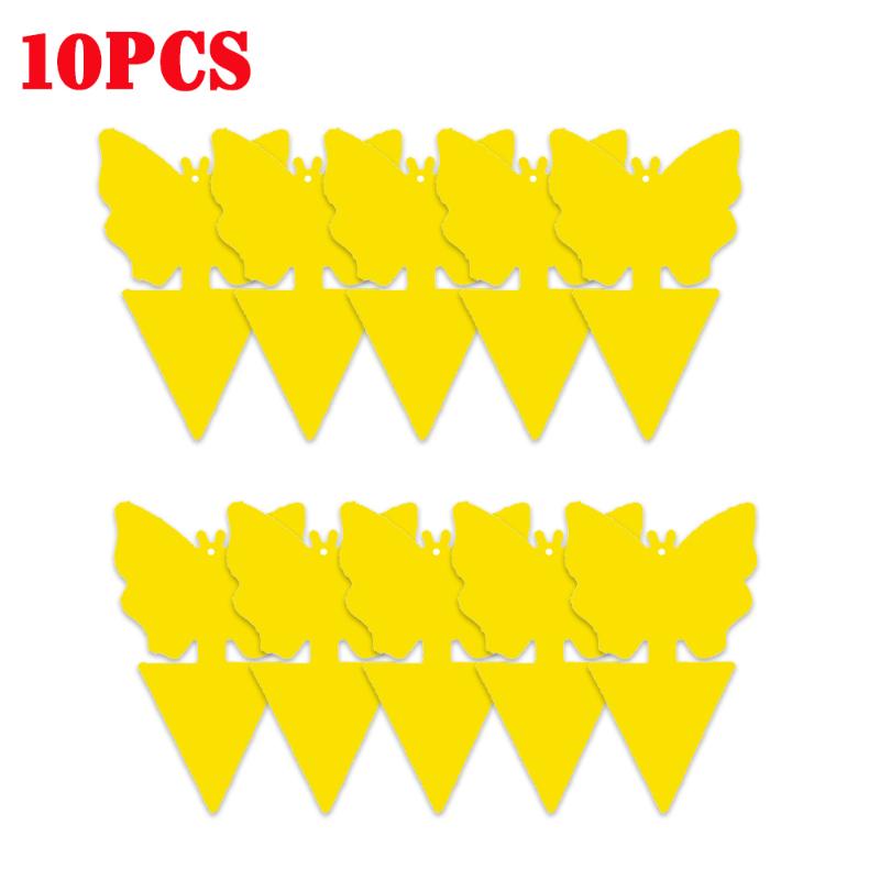 30-10PC Heterotypic Sticky Insect Board for Home Courtyard Flower Pest Control Catcher, Flower Pot, Garden Flower Insect Heterotypic Trap