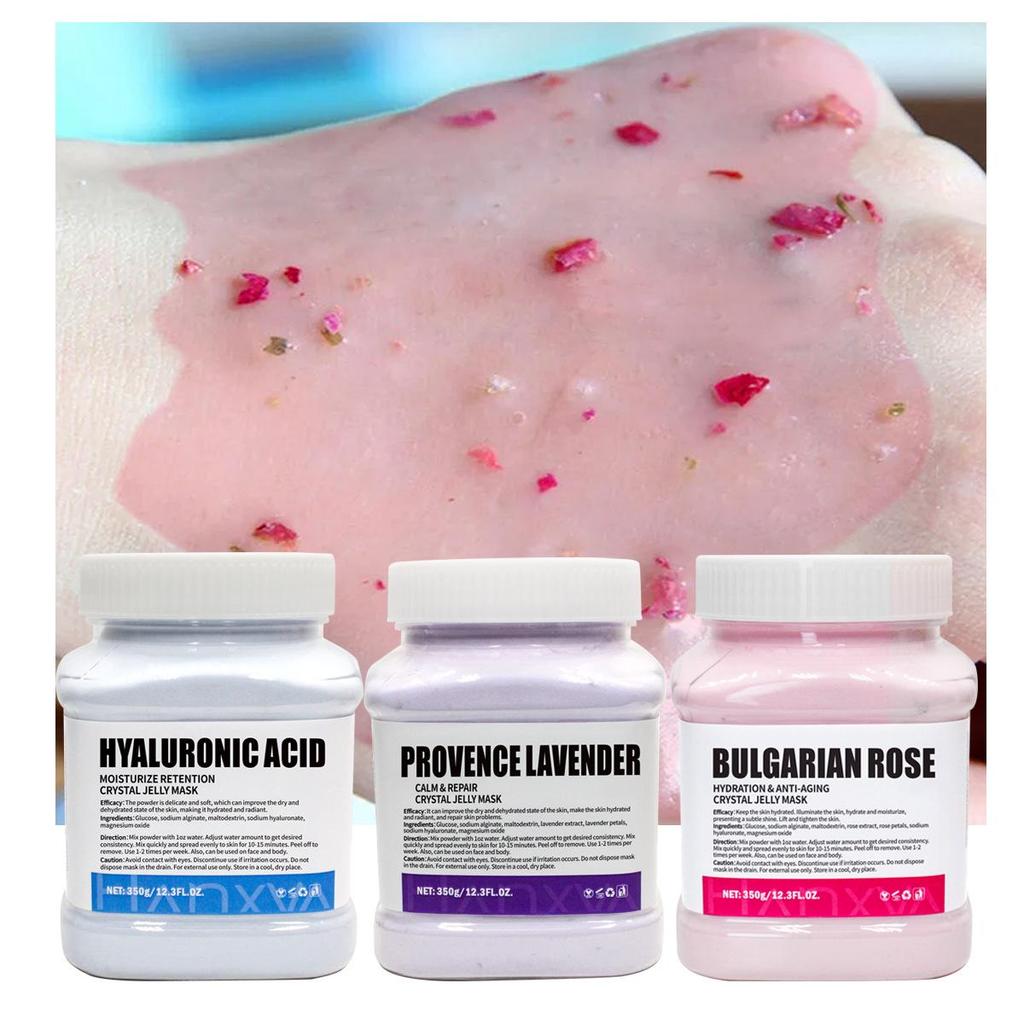 Cross-Border Crystal Rose Gold & Mint Hyaluronic Chamomile Soft Film Powder Mask