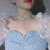 Clavicular Chain Trendy Wedding Jewelry Pieces Imitation Pearls Choker Necklace