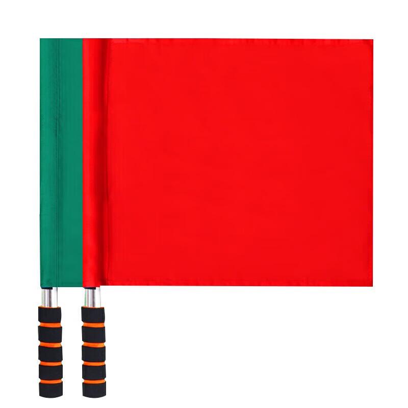 Red & Green Signal Command Flag Set with Stainless Steel Pole