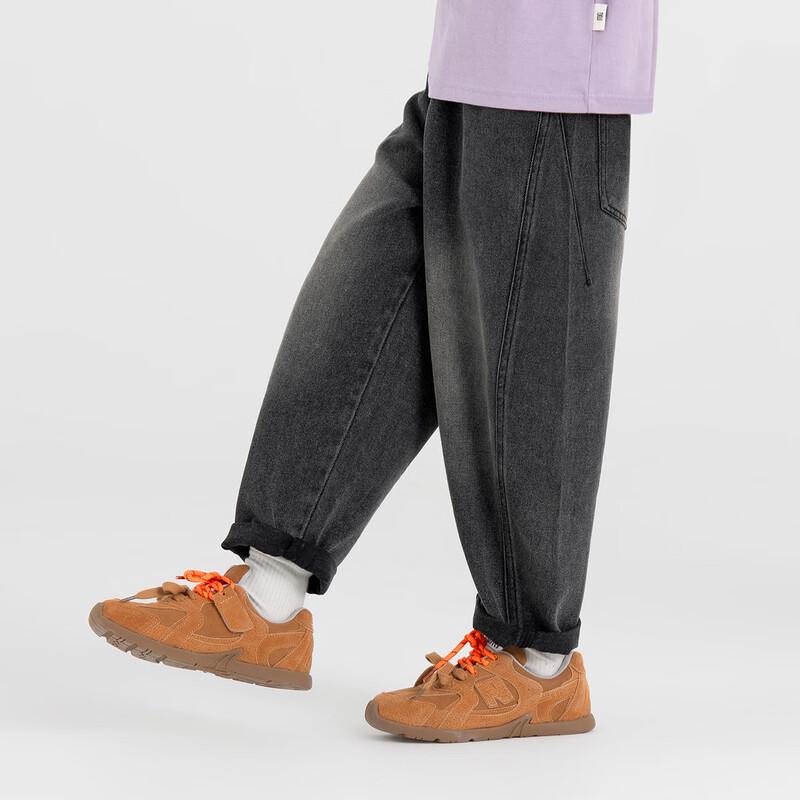 Boys' Vintage Embroidered Casual Jeans