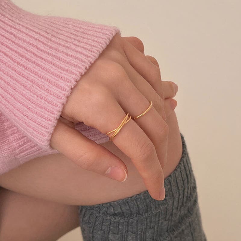 

silver925 triple ring (2color) silver