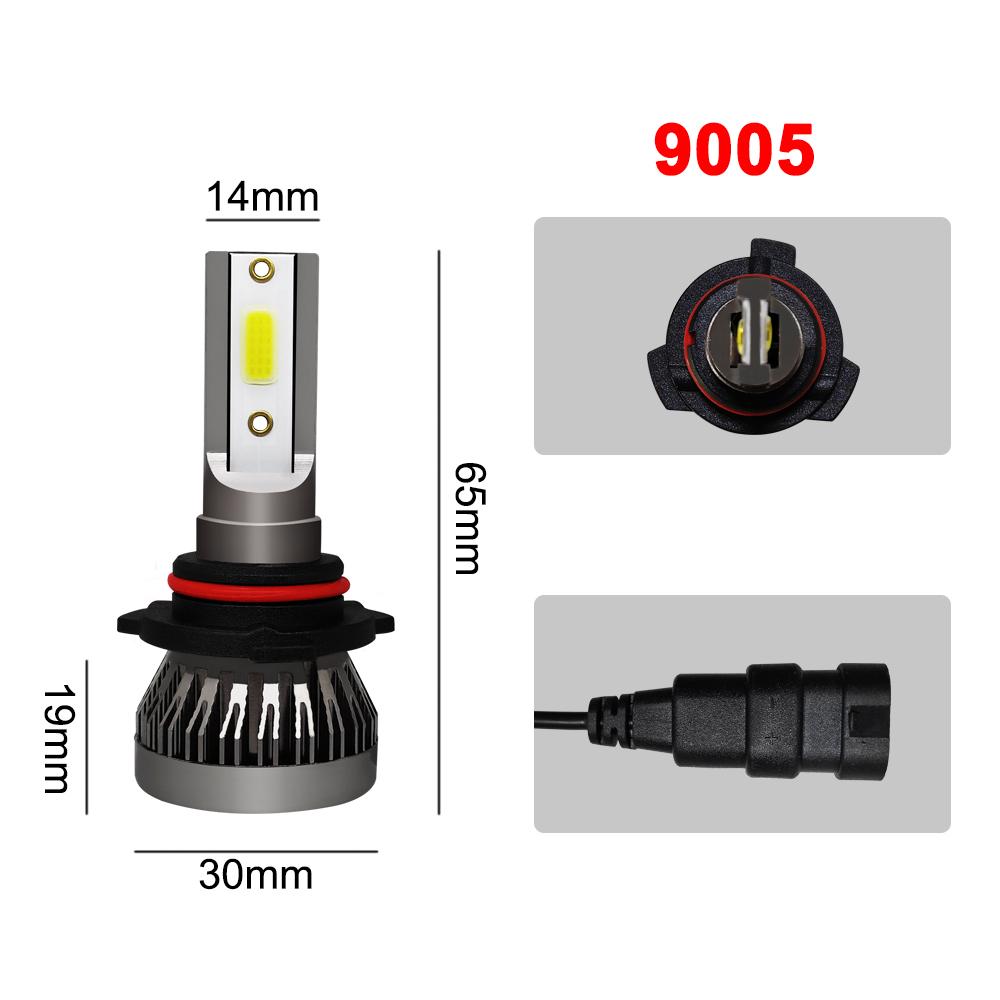 1pc COB LED Car Lamps Headlight  H1 H4 H7 H11 9005 9006 Car Lamps Headlight Conversion Kit 90W 12000LM  6000K Fog Light Lamp