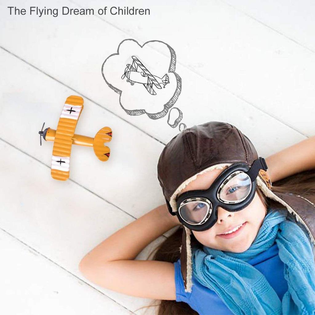 Retro Iron Small Airplane Model Ornaments Creative Iron Small Airplane Crafts Home Decorations
